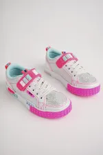 Muggo SONIC Guaranteed Lego Laced and Velcro Orthopedic Children's Sneakers