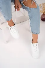 Muggo Asel Guaranteed Women's Orthopedic Casual Lace-Up Side Zipper Comfortable Sneaker Sports Shoes