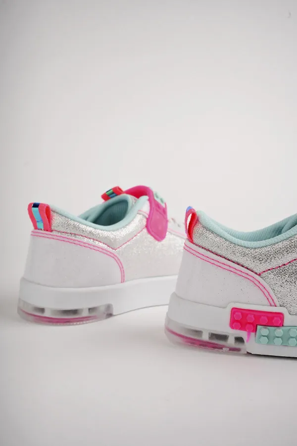 Muggo SONIC Guaranteed Lego Laced and Velcro Orthopedic Children's Sneakers