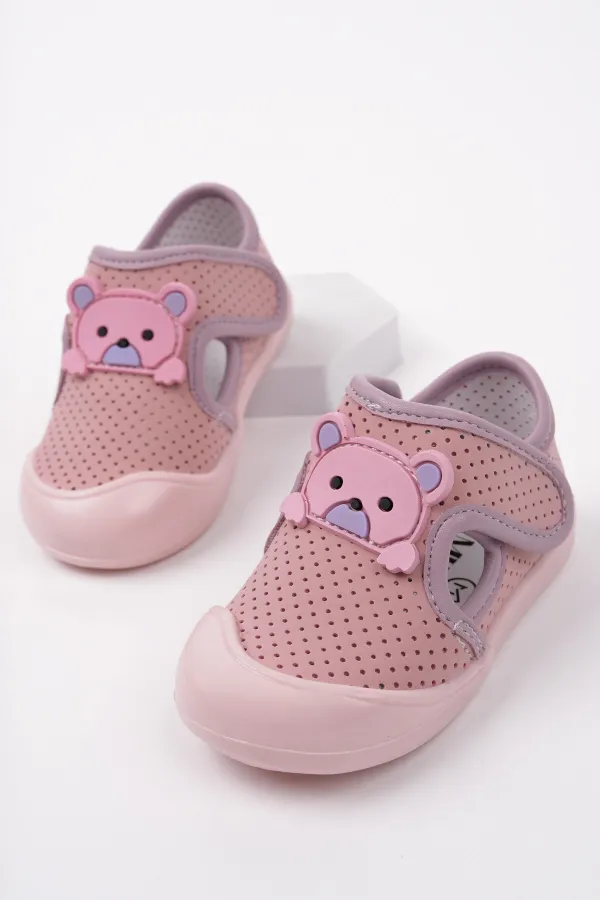Muggo SCOT Velcro Teddy Bear Daily First Step Baby Sneakers