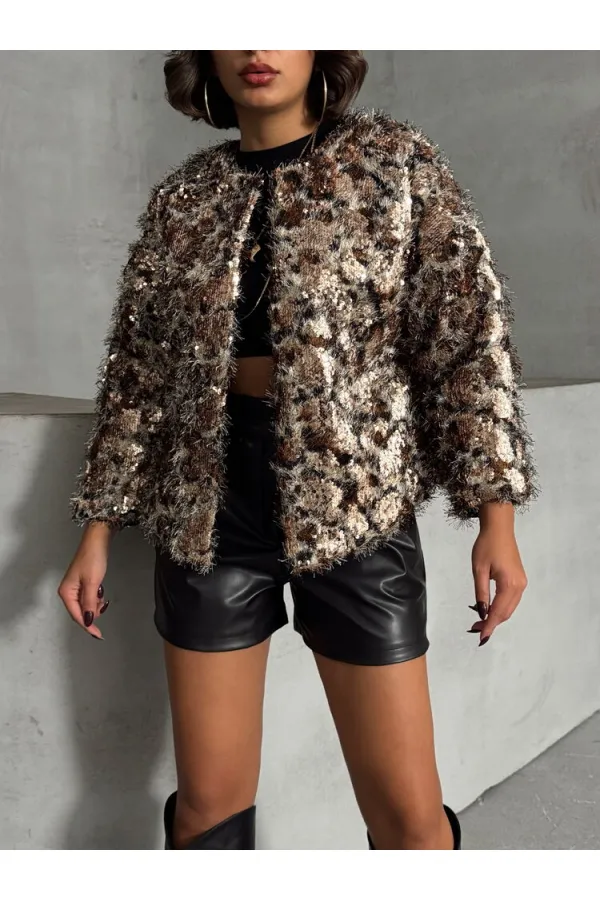 Toptan Ceket - Leopar D2 | TOPSHOW | F1841