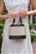 Bohemian Style Bucket Handbag and Shoulder Bag Canvas - Black Bohemian Style Bucket Handbag and Shoulder Bag Canvas - Black