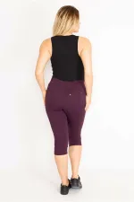 Women's Plum Front and Back Pocket Leggings 65N35202