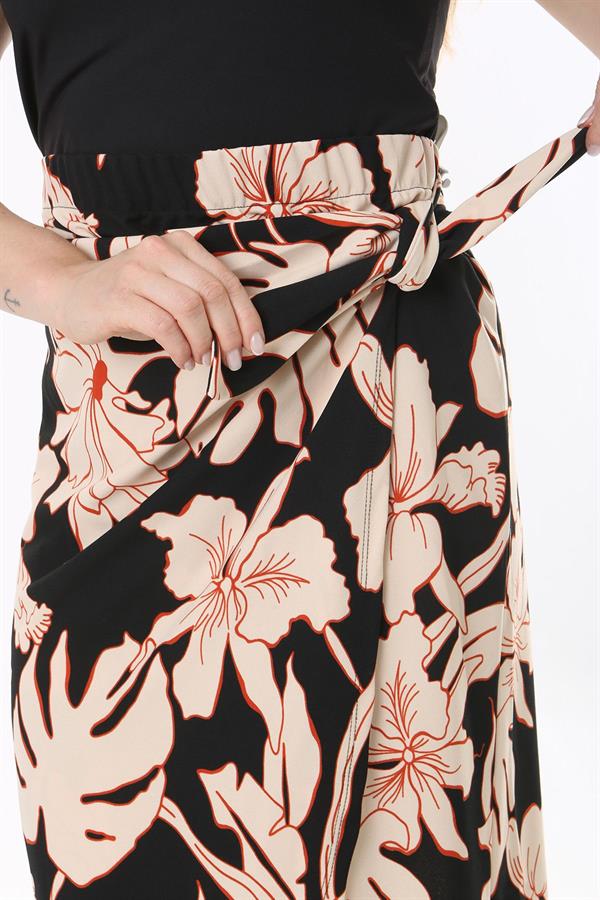 Women's Plus Size Colorful Waist-Tied Wrap Skirt 65N37841