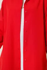 5845 Hijab Tunic - Red 5845 Hijab Tunic - Red