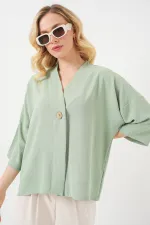 Kimono oversize à manches courtes pour femme 5969 - Çağla