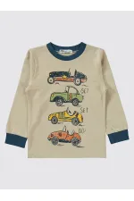 Ensemble pyjama pour garçon de 2 à 5 ans, couleur pétrole - Paquet