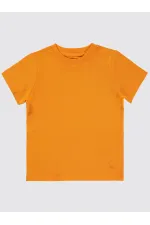 Erkek Çocuk Tişört 2-5 Yaş Açık Oranj - Paket