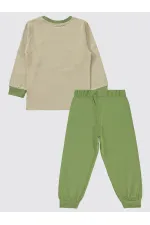 Erkek Çocuk Pijama Takımı 2-5 Yaş Açık Haki - Paket