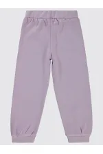 Pantalon de survêtement pour fille de 2 à 5 ans, couleur lilas méta - Paquet