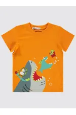Boys T-Shirt 2-5 Years Old Light Orange - Package