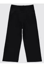 Kız Çocuk Pantolon 6-9 Yaş Siyah - Paket