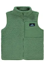 Erkek Çocuk Yelek 10-13 Yaş Açık Haki - Paket