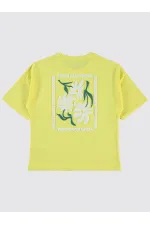 T-shirt fille 10-13 ans jaune - Paquet