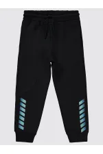 Boys Tracksuit Bottoms 6-9 Years Black - Pack