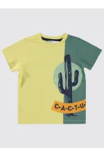 T-shirt garçon 2-5 ans jaune clair - Paquet