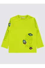 Sweat-shirt garçon 2-5 ans jaune fluo - Pack