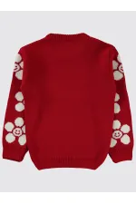 Pull Fille 6-9 Ans Rouge - Paquet