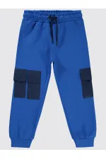 Erkek Çocuk Eşofman Altı 6-9 Yaş Saks - Paket