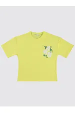 T-shirt fille 10-13 ans jaune - Paquet