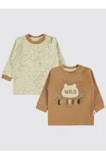 Baby Sweatshirt 0-24 Months Brown - Pack