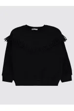 Girl's Sweatshirt 6-9 Years Black - Pack