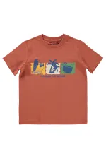 Boys T-Shirt 6-9 Years Old Dark Copper - Pack Boys T-Shirt 6-9 Years Old Dark Copper - Pack