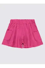 Short fille 10-13 ans rose vif - Paquet