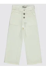 Pantalon fille 2-5 ans blanc - Pack