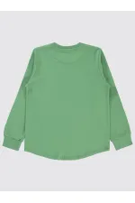 Sweat-shirt garçon 6-9 ans kaki clair - Paquet