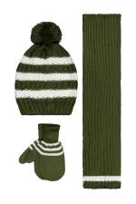 Bebek Atkı Bere Eldiven Setleri 0-24 Ay Yeşil - Paket