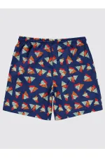 Short de bain garçon 10-13 ans bleu marine - Paquet