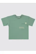 Boys T-Shirt 10-13 Years Soft Khaki - Package
