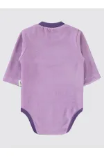 Bebek Çıtçıtlı Badi 0-24 Ay Lila - Paket