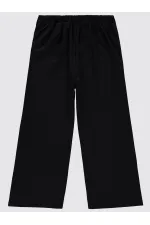 Kız Çocuk Pantolon 6-9 Yaş Siyah - Paket