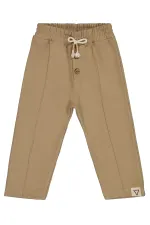 Boys Tracksuit Bottoms 2-5 Years Old Dark Beige - Pack