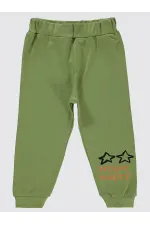 Pantalon de survêtement pour garçon 2-5 ans kaki clair - Pack