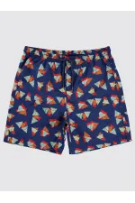 Short de bain garçon 10-13 ans bleu marine - Paquet