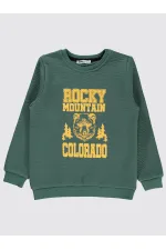 Boys Sweatshirt 6-9 Years Soft Khaki - Package