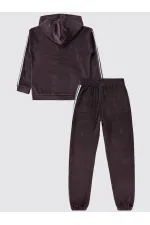 Ensemble survêtement fille 10-13 ans prune foncé - Paquet Ensemble survêtement fille 10-13 ans prune foncé - Paquet