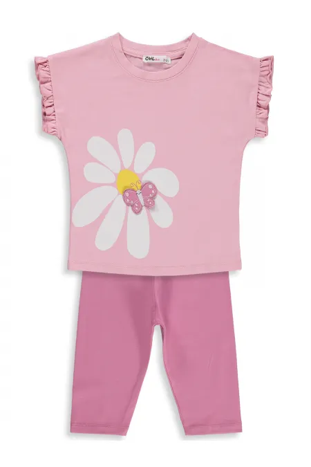 Kız Çocuk Takım 2-5 Yaş Pembe - Paket