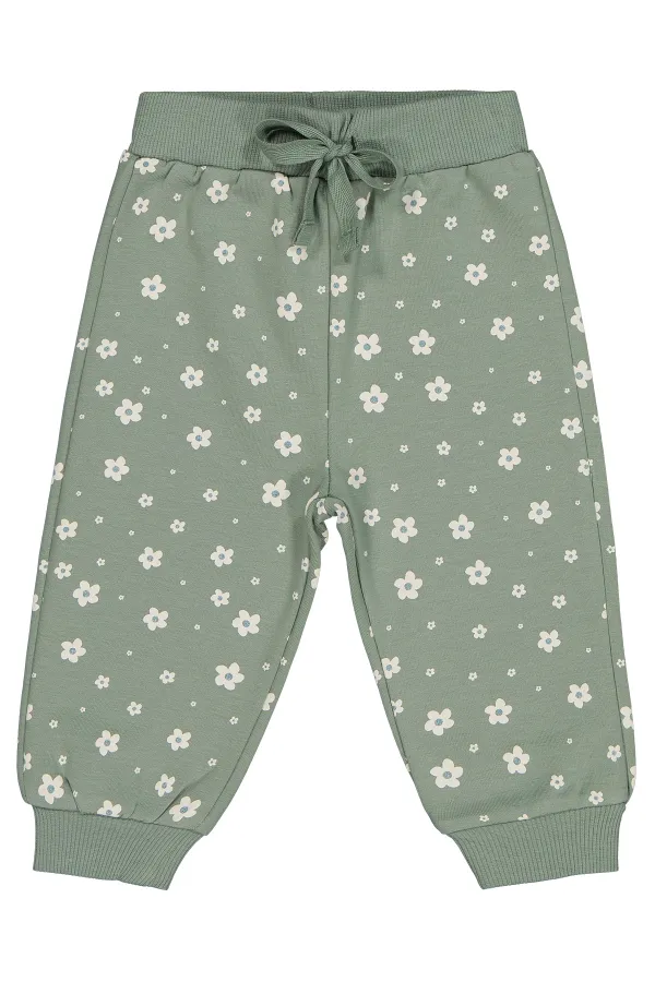 Almond Green Baby Tracksuit Bottoms - Pack