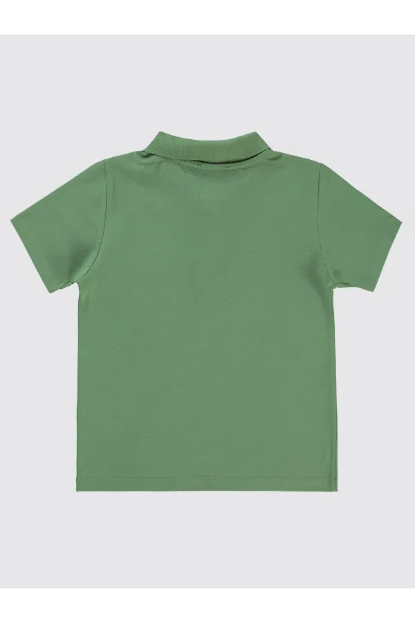 T-shirt garçon 6-9 ans kaki clair - Paquet