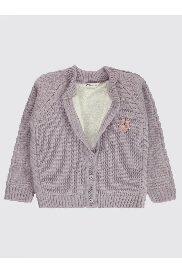 Kız Çocuk Hırka 6-9 Yaş Lila - Paket