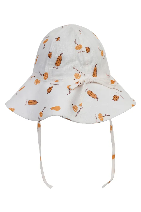 Chapeau et béret fille 2-5 ans Blanc-Moutarde - Paquet