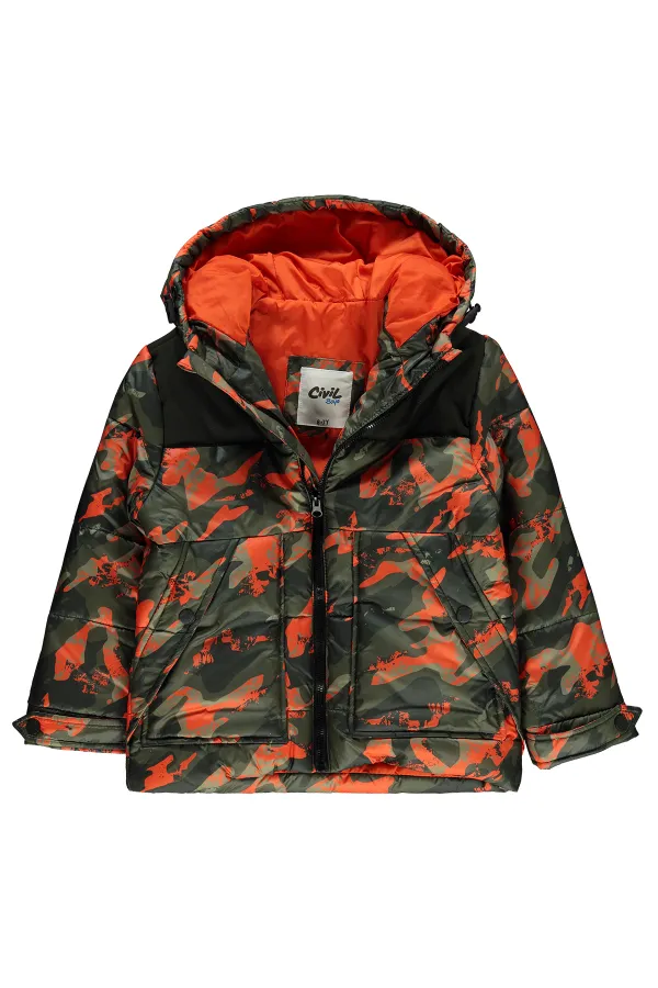 Manteau garçon 6-9 ans Orange - Paquet