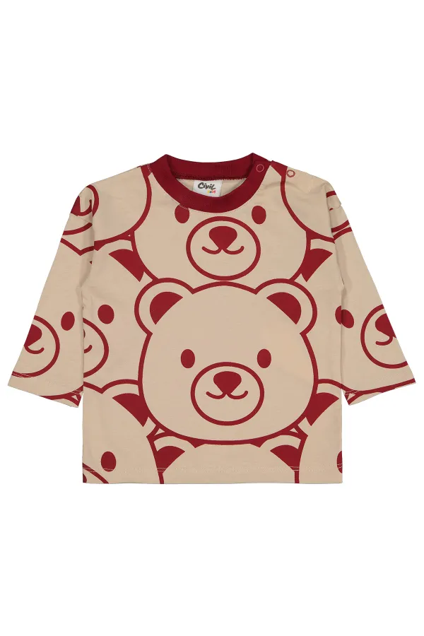 Baby Sweatshirt 0-24 Months Claret Red - Package
