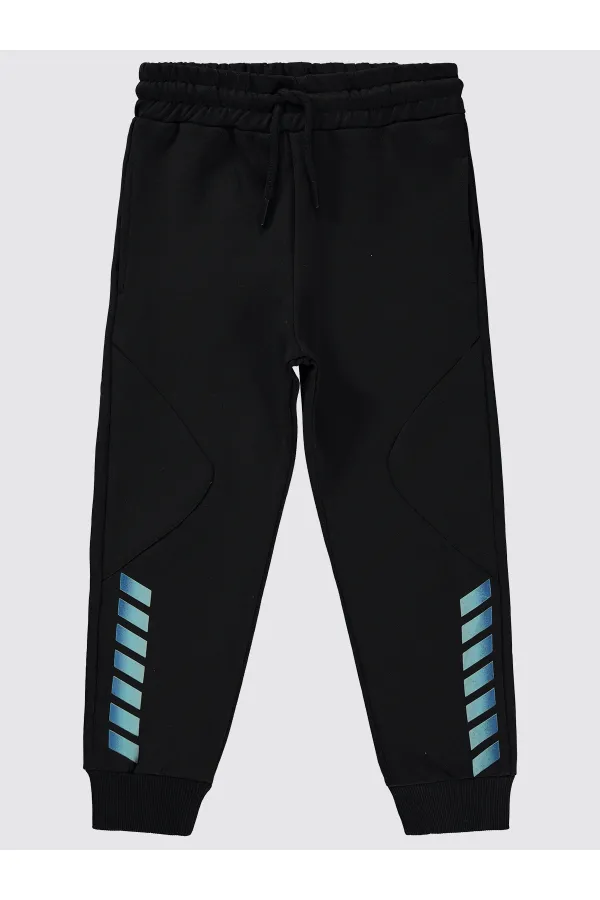 Boys Tracksuit Bottoms 6-9 Years Black - Pack