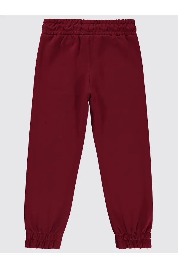 Pantalon de survêtement garçon 6-9 ans bordeaux - Pack
