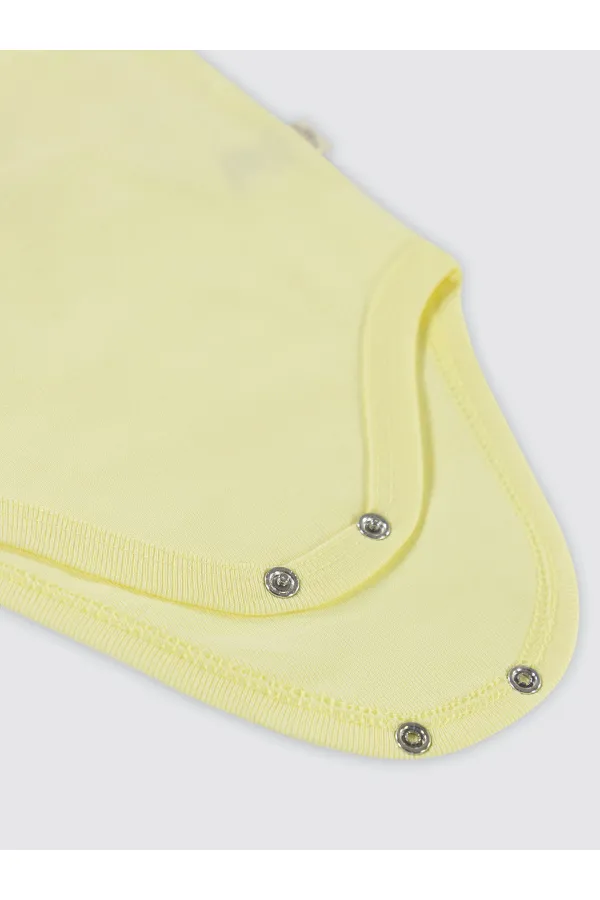 Baby Snap Bodysuit 0-24 Months Yellow - Pack